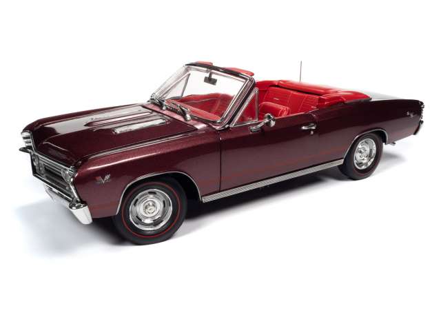 Chevrolet Chevelle SS 396 Convertible  Madiera Maroon amm1244  1:18 Autoworld