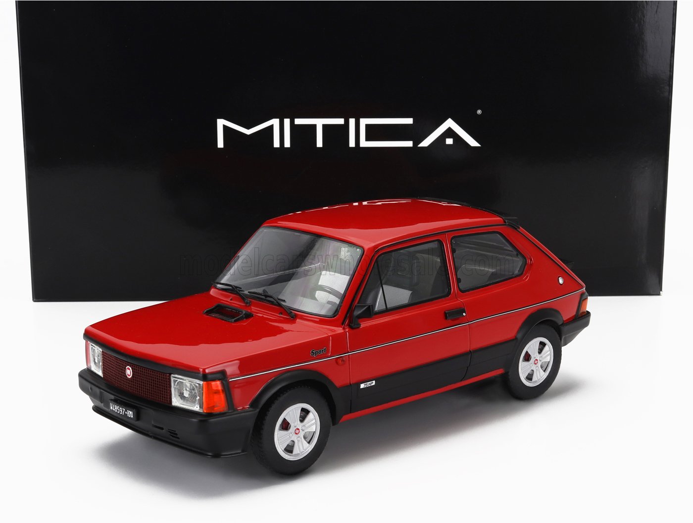 FIAT 127 SPORT SERIE-3 1982  ROSSO RED1:18 Mitica