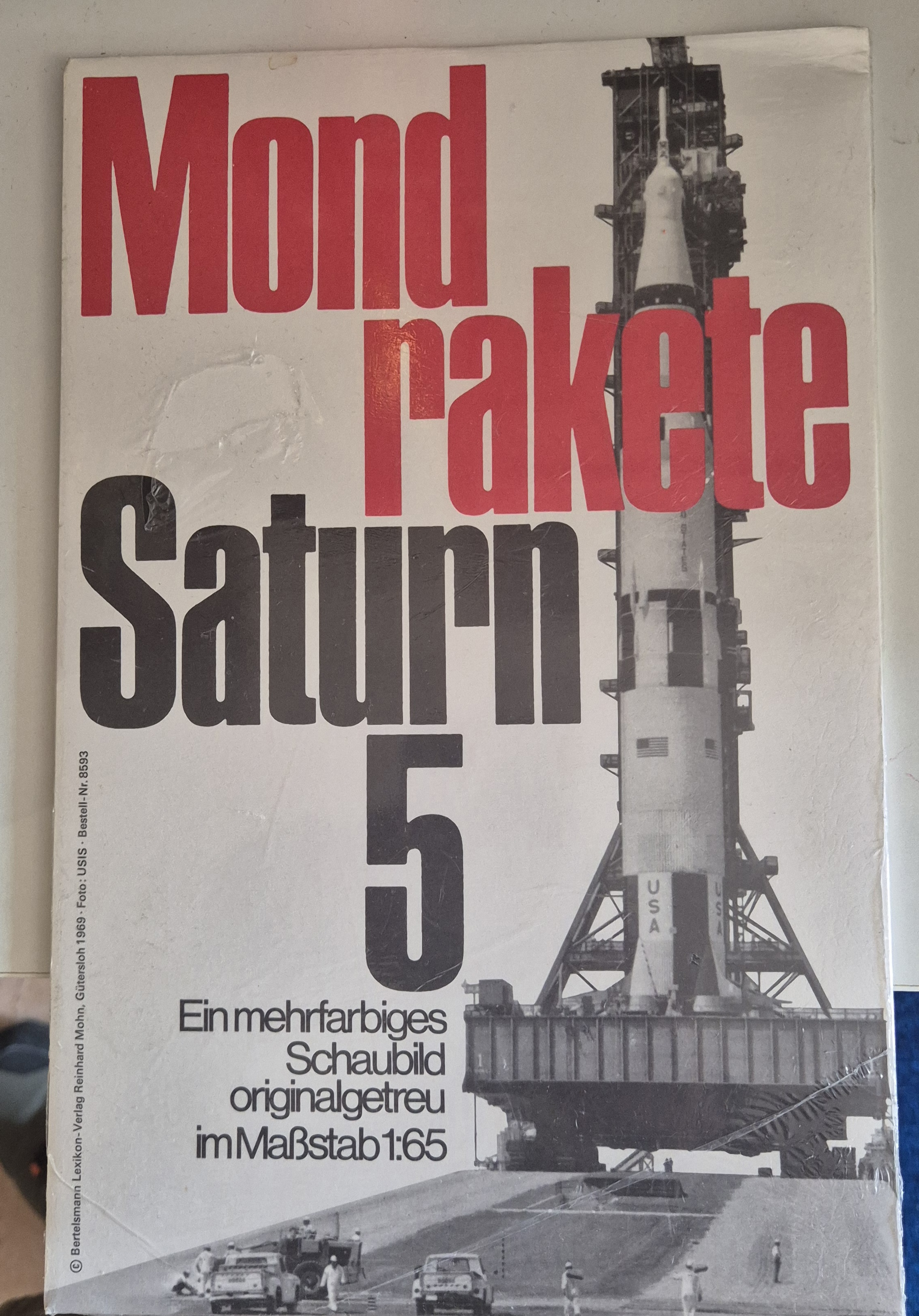 Mondrakete Saturn 5 SChaubild*KULT*  *ZISCH*