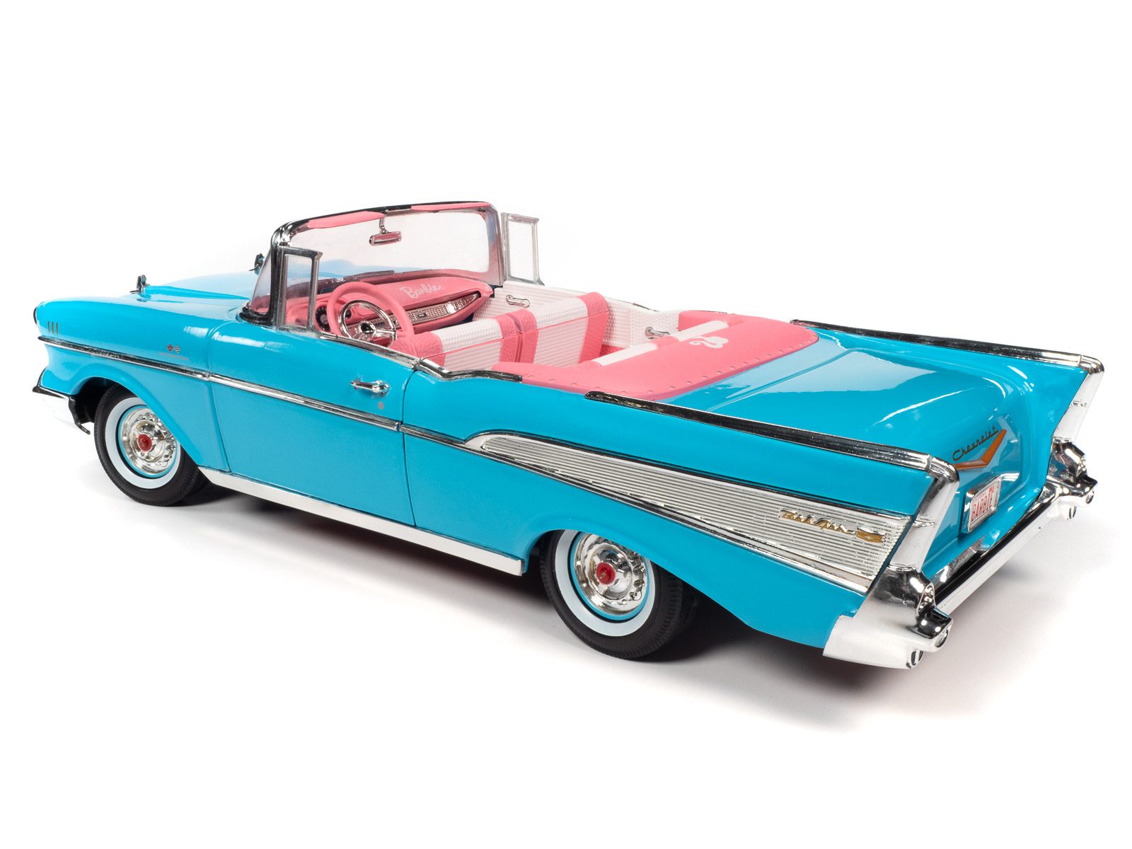 Chevrolet Bel Air Convertible Aqua Blue 1957 "Barbie"   AWSS129 1:18 Autoworld