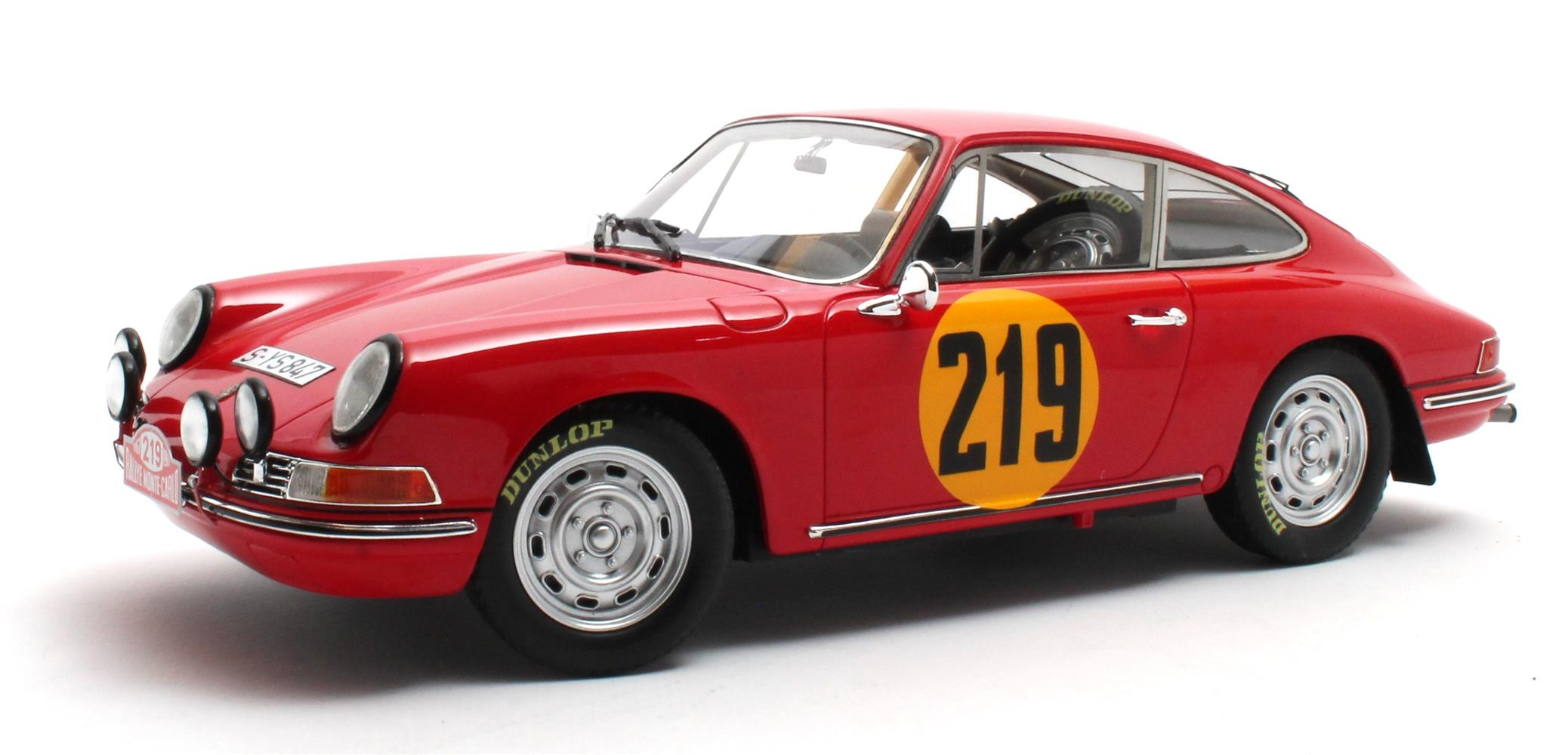 Porsche 911 #219 Monte Carlo 3rd overall 1967 1:18 Matrix 