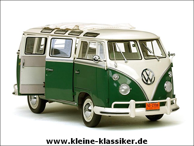VW T1 Samba Bus 1956 beige/grün 1:12 Sunstar