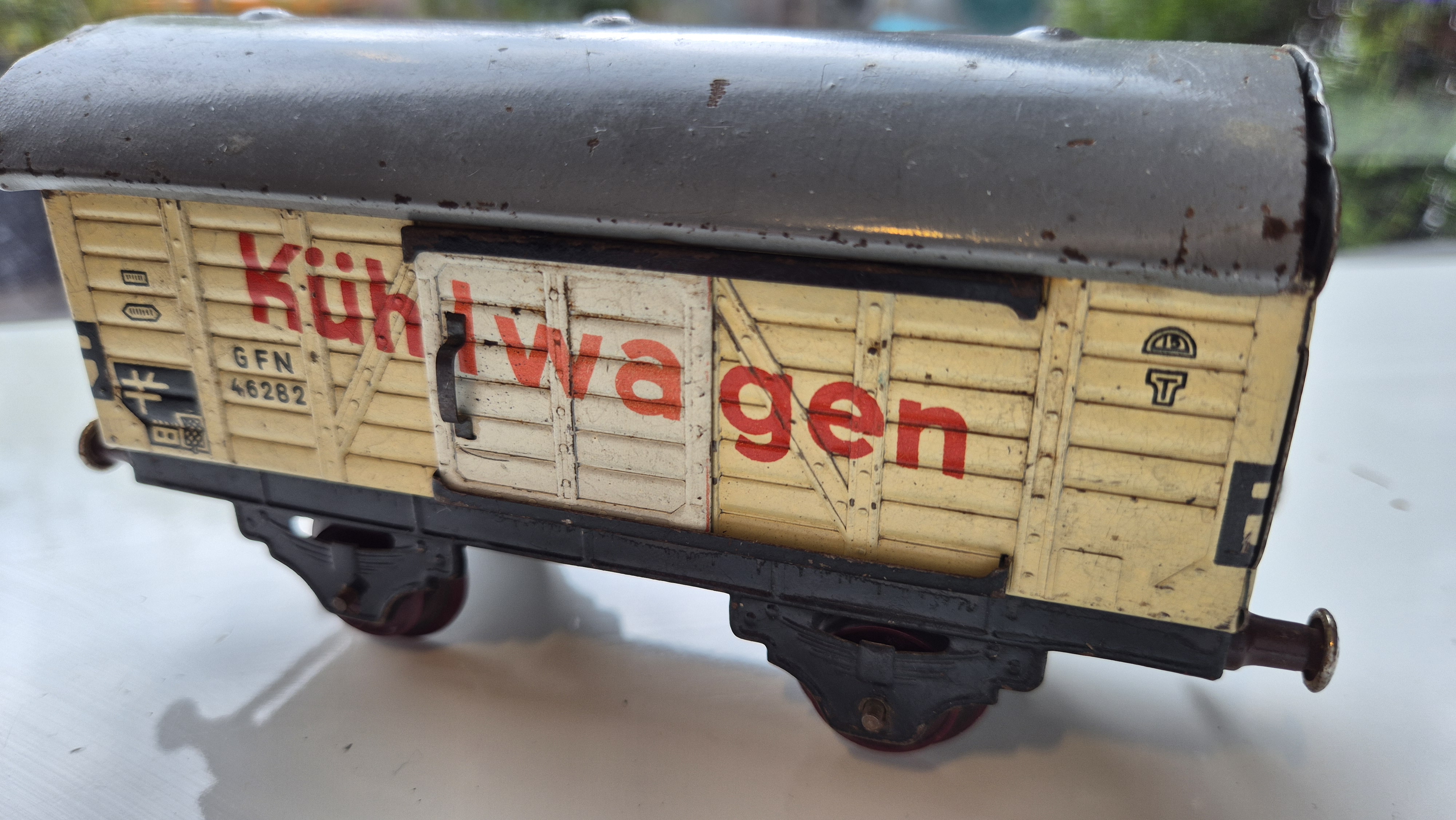 Spur 0 Kühlwagen Fleischmann Made in Germany U.S. Zone