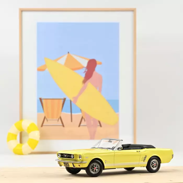 Ford Mustang Convertible 1966 Springtime Gelb 1:18 Norev