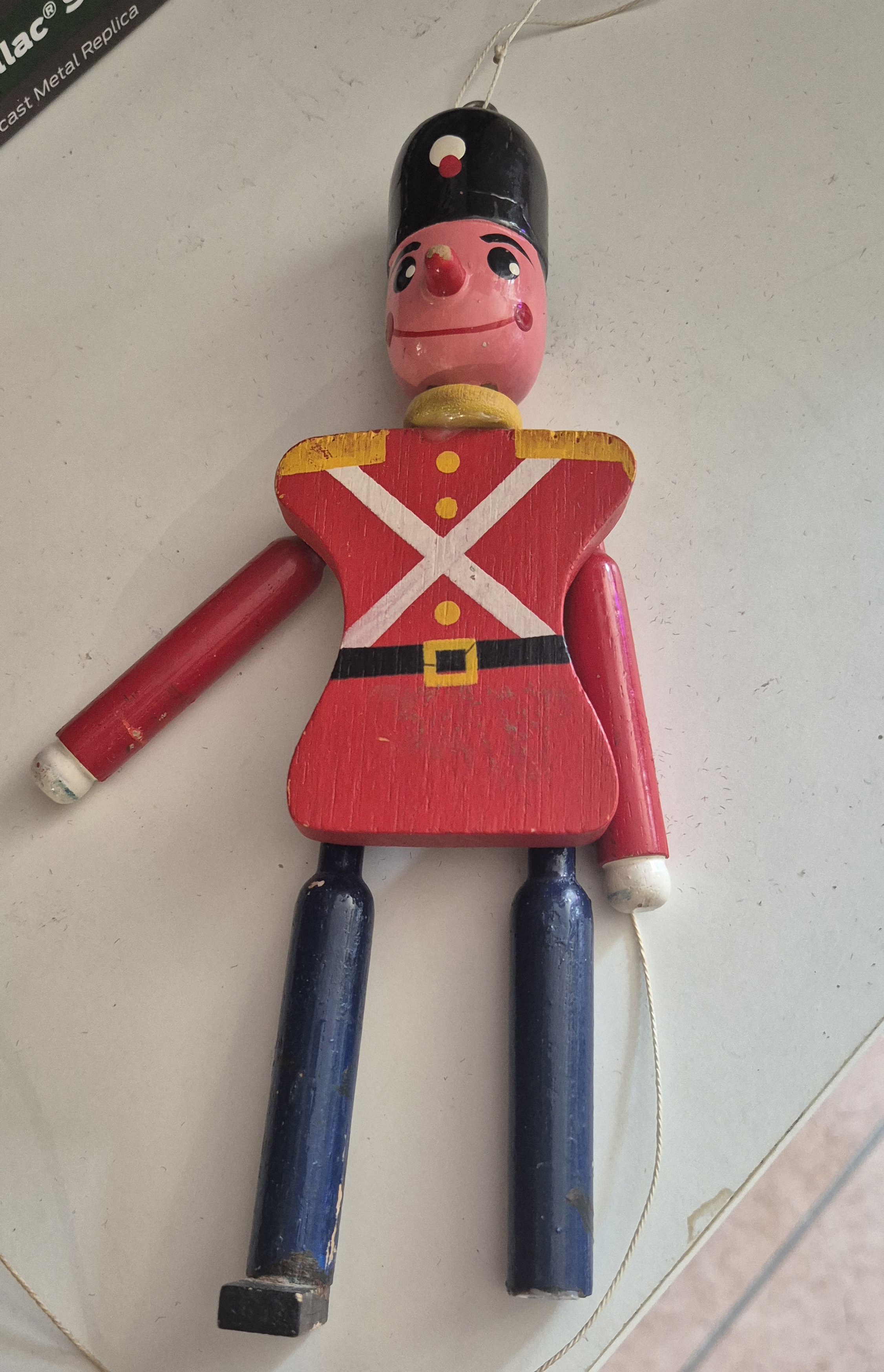 Holz Ziehpuppe Hampelmann*Vintage* 