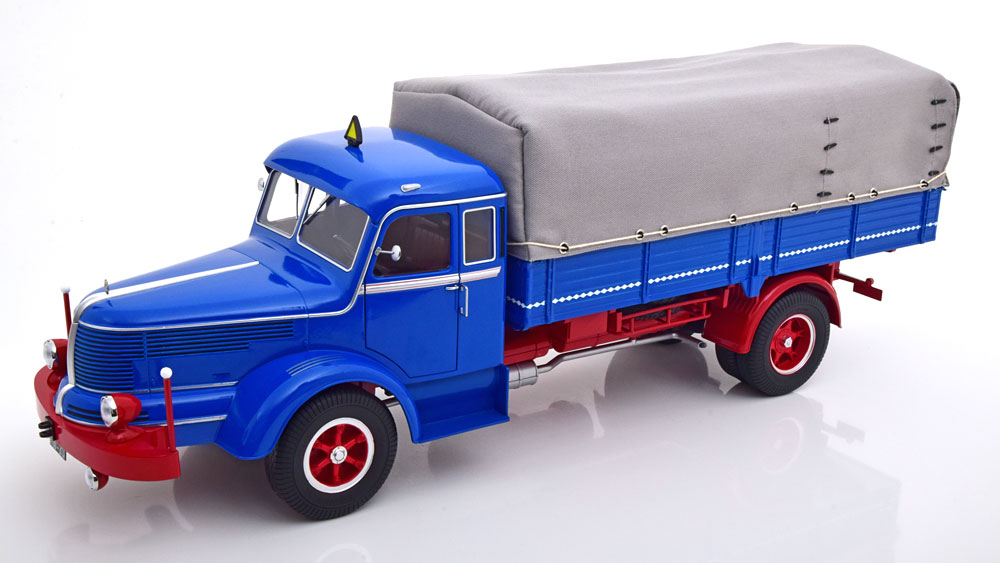 Krupp Titan SWL 80 Canvas Top 1950-1954 blue/red 1:18 Road Kings