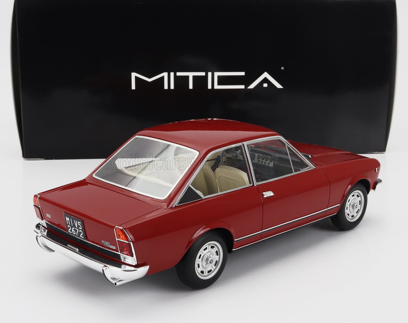 FIAT 124 SPORT COUPE SERIE-3 1974 ROSSO SIERRA 184 1:18 Mitica