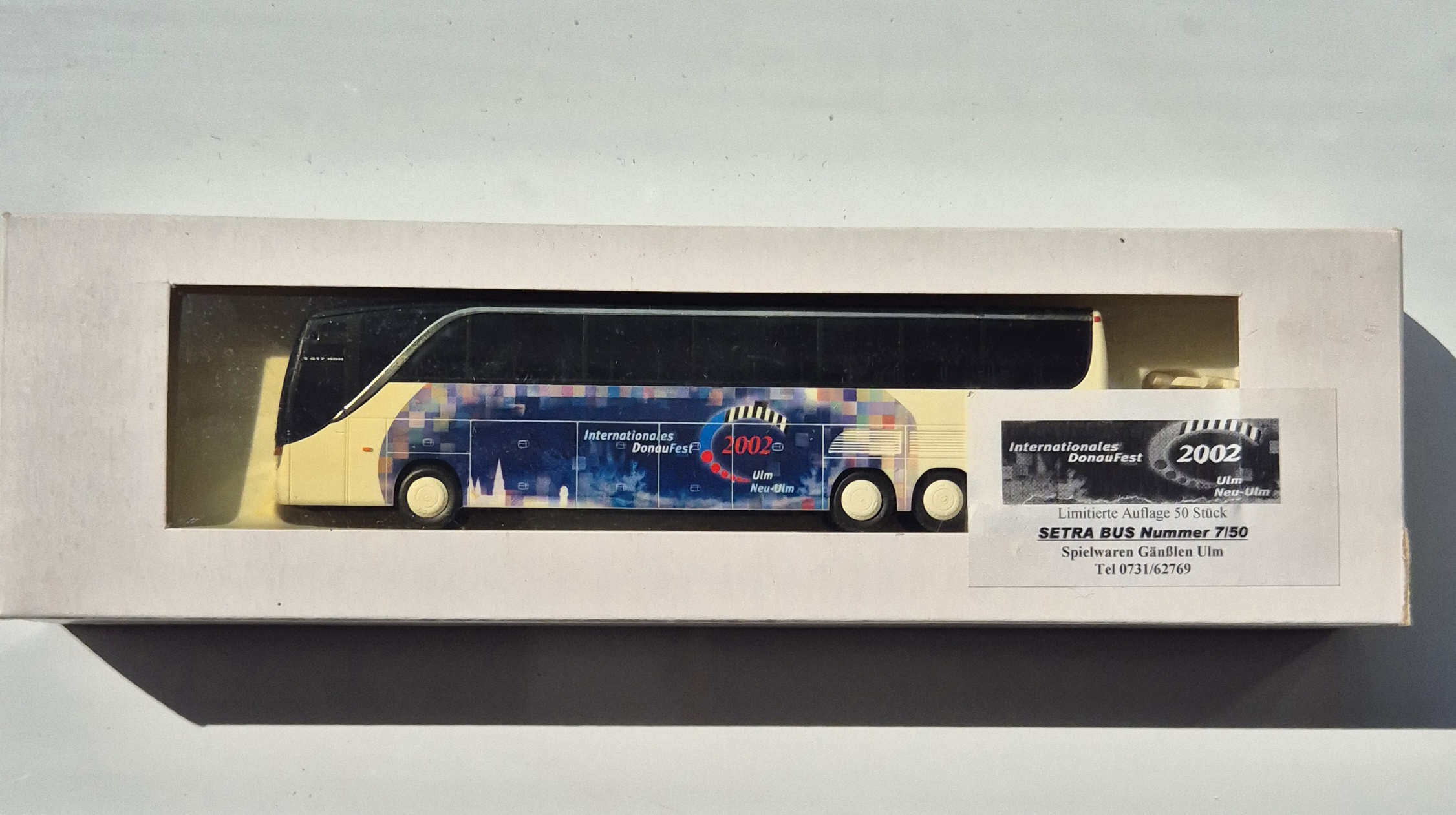 Setra S7150  Reisebus Donaufest 2002 1:87 Herpa *UltraRAR*