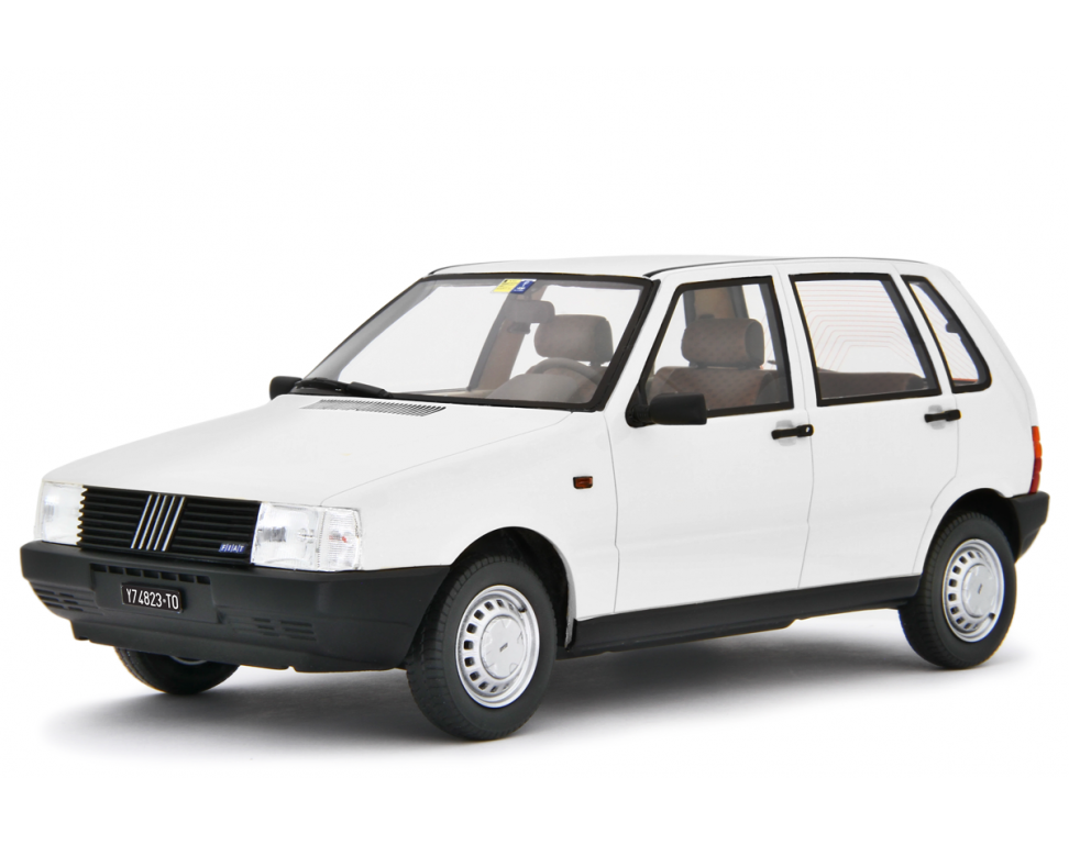 Fiat Uno 55S 1983 Weiss LM182D 1:18 Laudoracing Model