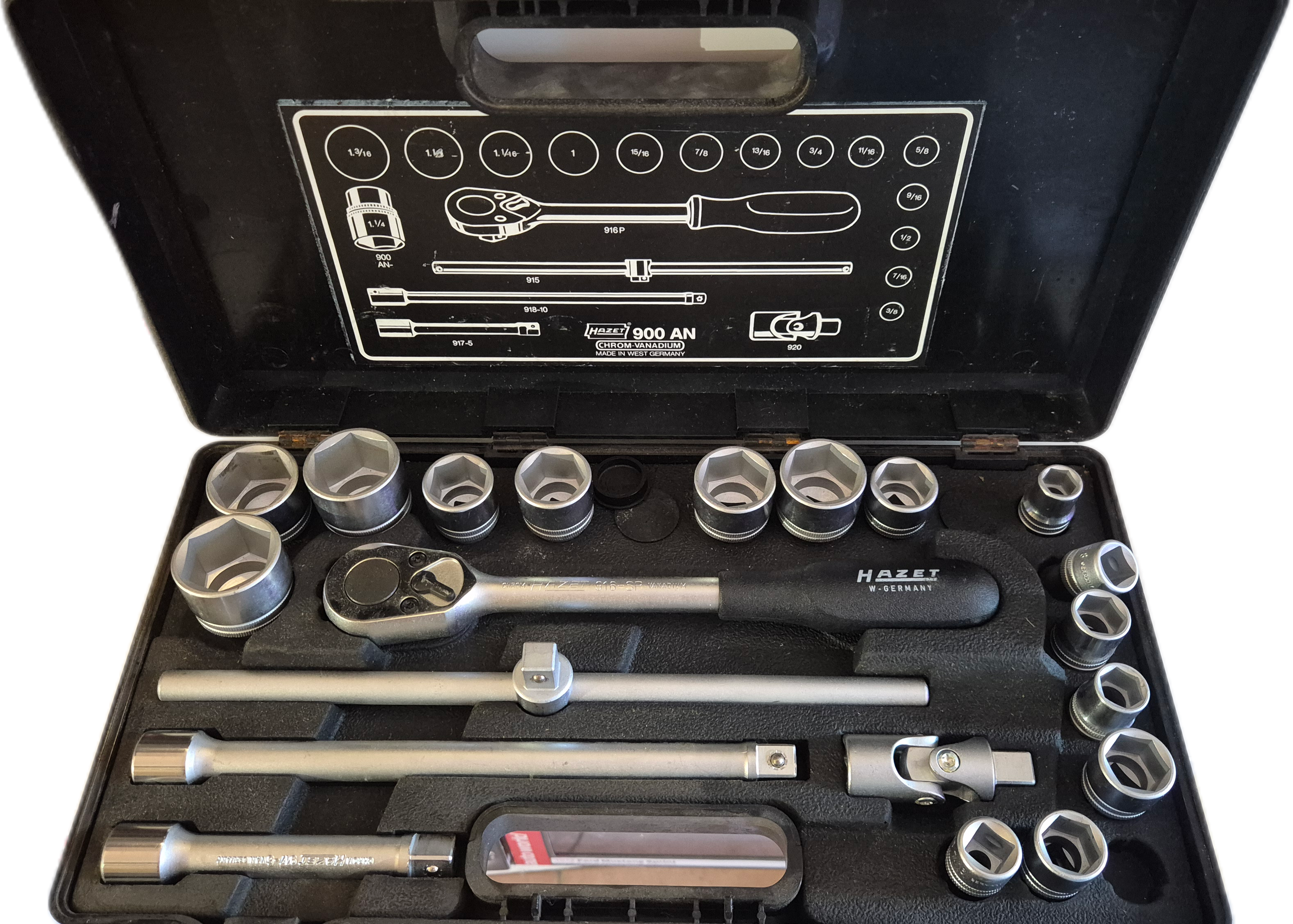 HAZET Steckschlüssel Satz 900 12,5mm 1/2 Zoll