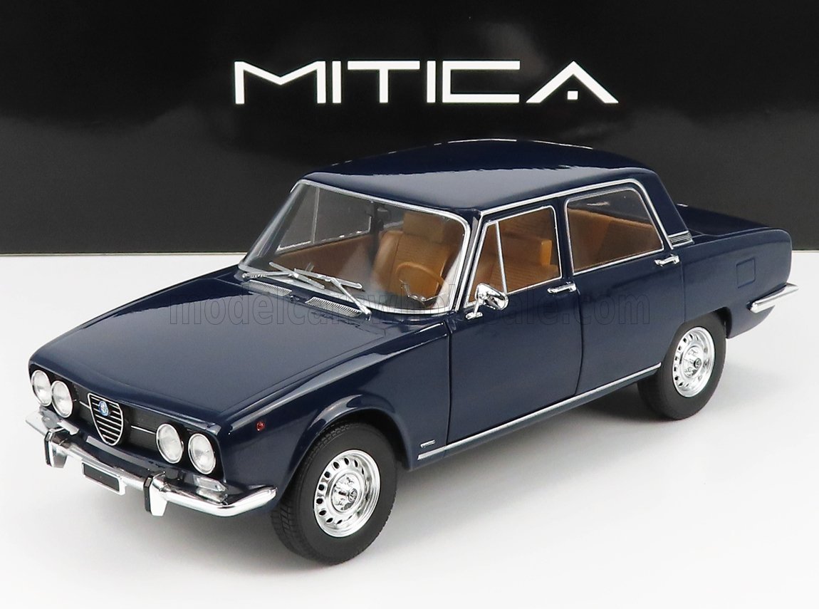 Alfa Romeo 2000 Berlina 1971 blue Commando Polizia 1:18 Mitica