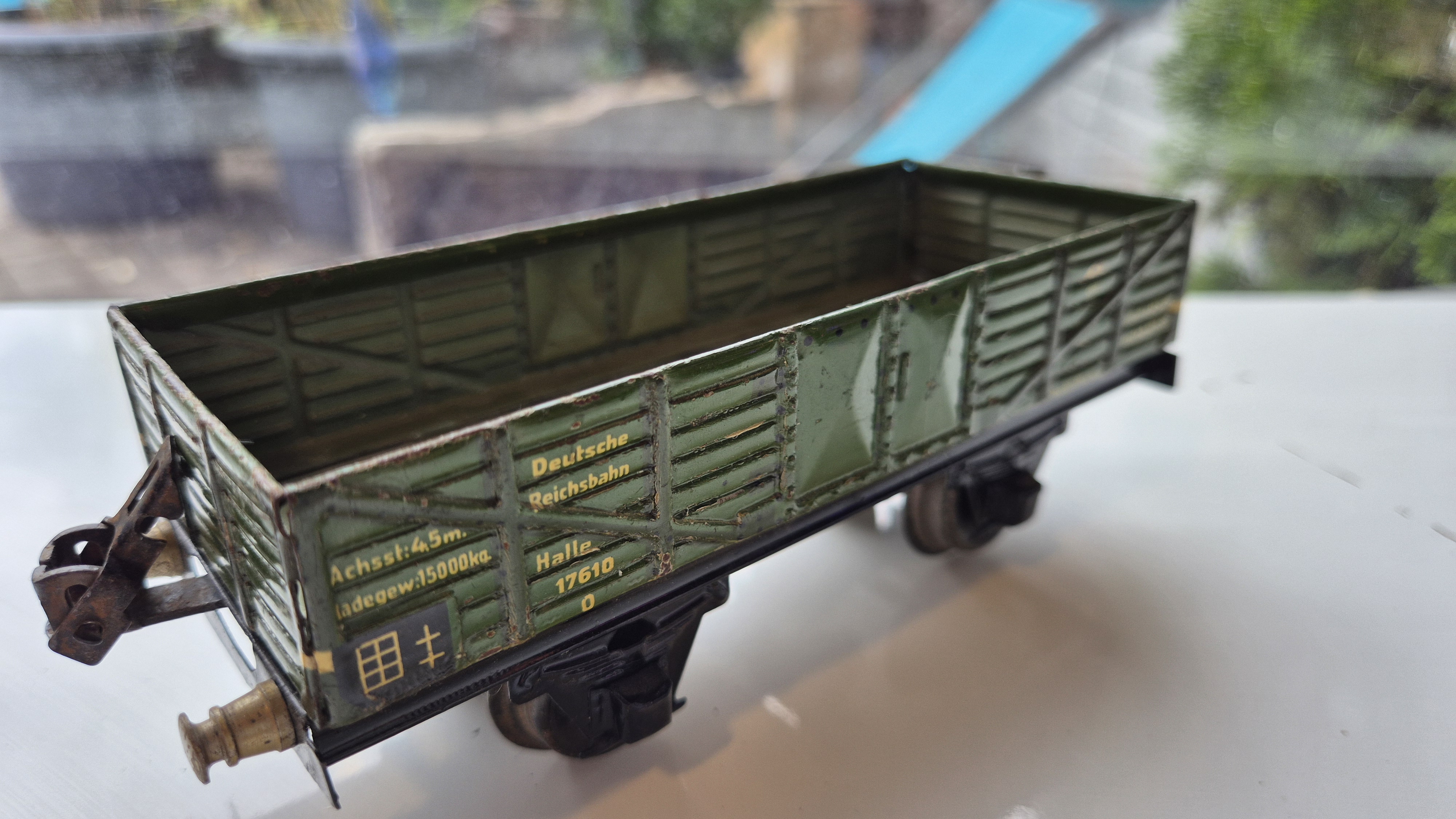 Spur 0 Hochboardwagen Deutsche Reichsbahn Halle Märklin