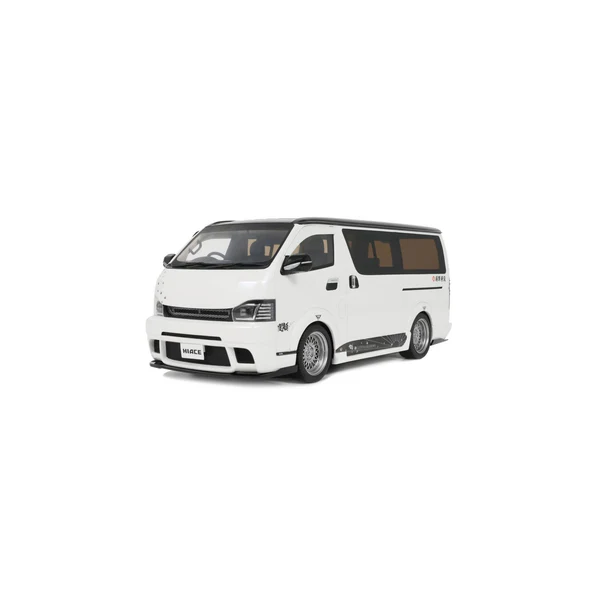  TOYOTA HIACE SUPER GL CUSTOM PEARL WHITE 2008 OT1136 1:18 Otto Models 