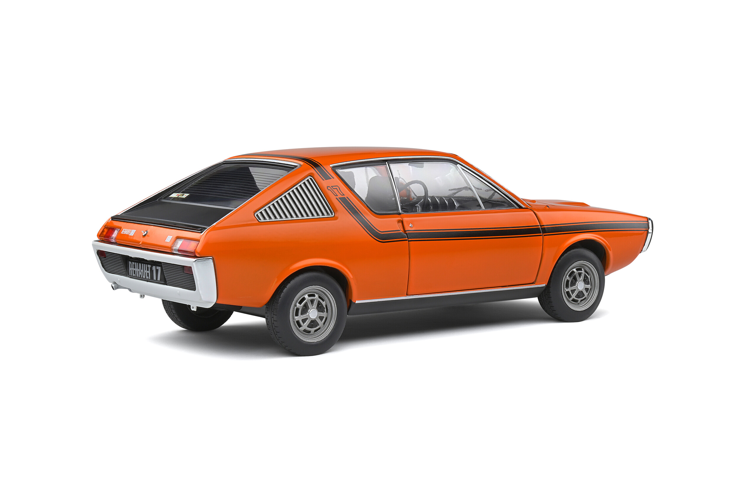 Renault 17 TL Orange 331 / Black stripes 1973  1:18 Solido  Renault 17 TL Orange 331 / Black stripes 1973  1:18 Solido