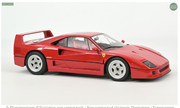 Ferrari F40 1987 rot 1:12 Norev