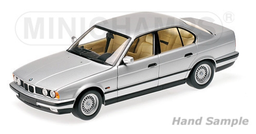 BMW 535i E34 1988 silver metallic 1:18 Minichamps