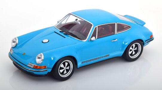 Porsche Singer 911 Coupe turquoise-blue  1:18 KK Scale 