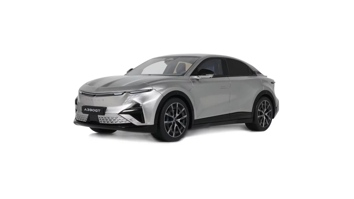ALPINE A390 GT ARGENT MERCURE 2025  Ot1318 1:18 Otto Models
