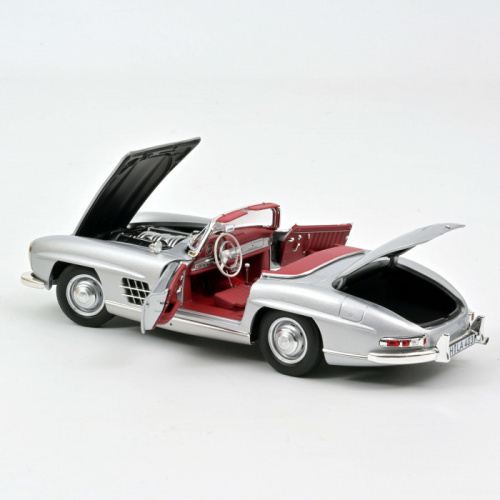 Mercedes-Benz 300 SL Roadster 1957 Silber 1:18 Norev