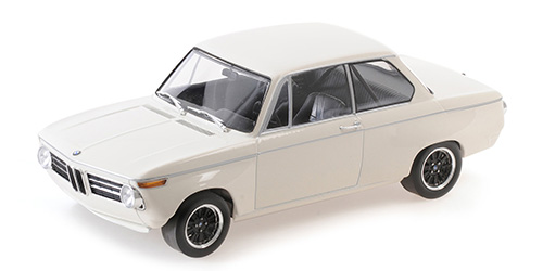 BMW 2002 1970 WHITE (PLAIN BODY) 1:18 Minichamps