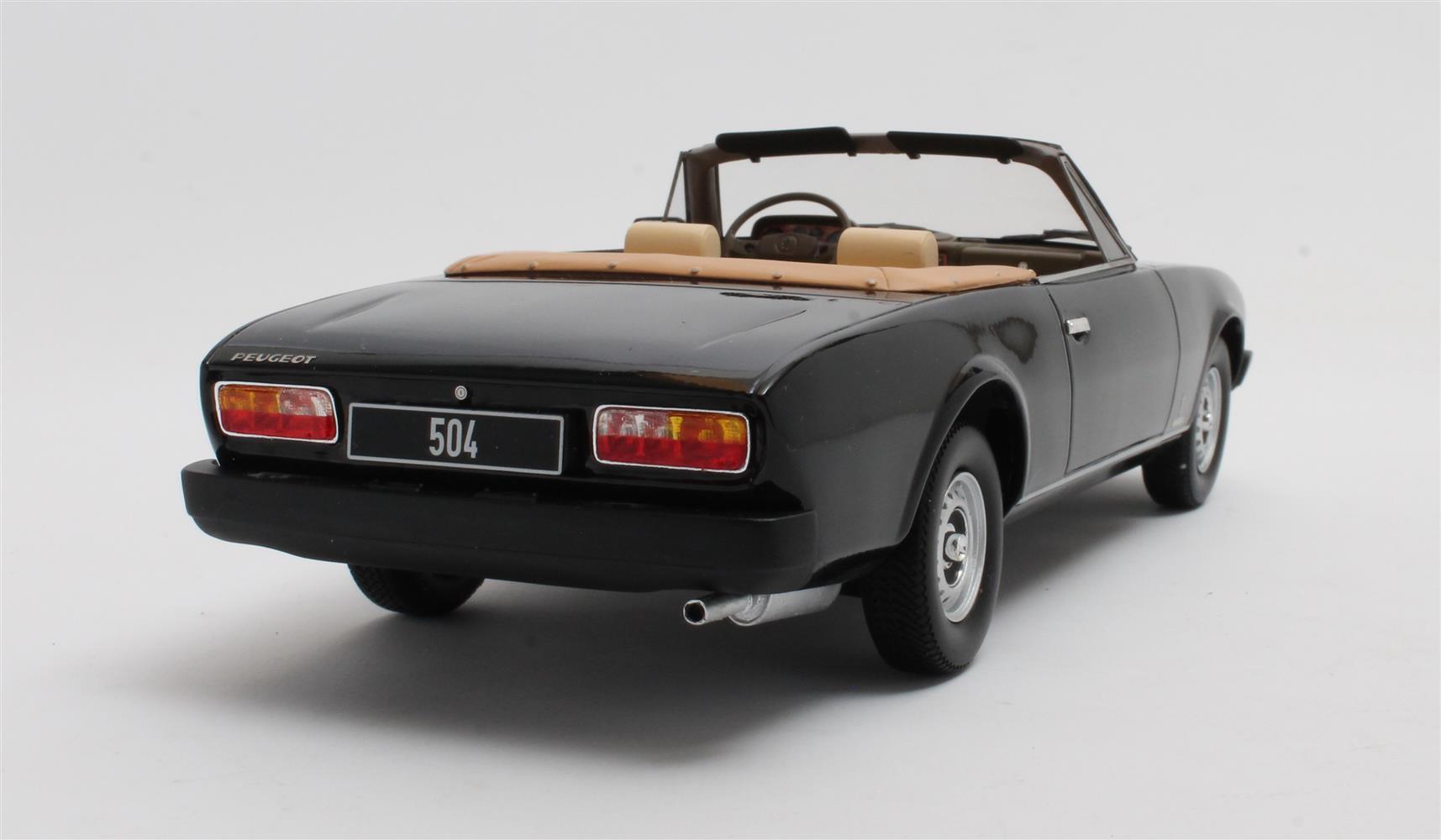 Peugeot 504 cabriolet 1983 black 1:18 Cult Scale Models