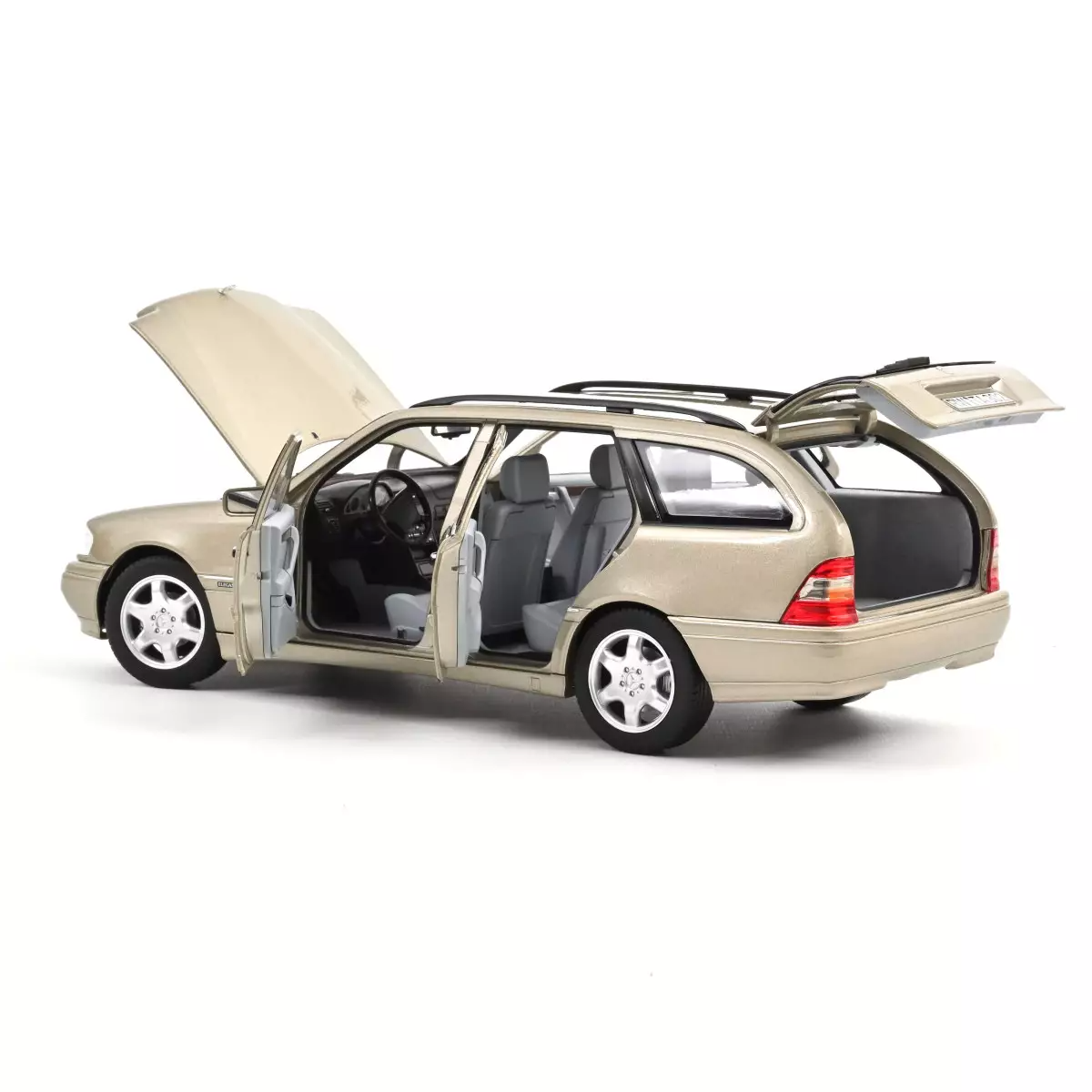 MERCEDES BENZ C-CLASS T-MODEL 1997 SMOKE SILVER 1:18 Norev 