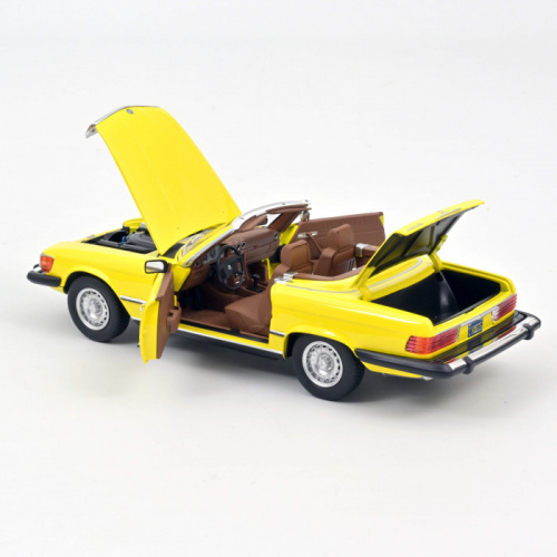 Mercedes Benz 300Sl R107 US Version HART ABER HERZLICH gelb 1:18 Norev