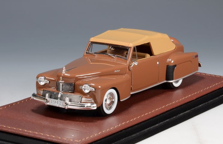 Lincoln Continental Cabriolet Open roof - Chetwyn Beige closed 1942 GLM100802  1:43  GLM