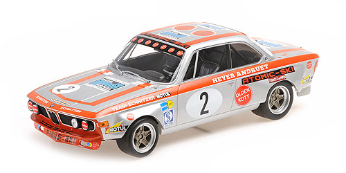 BMW 2800 CS – FITZPATRICK/HEYER/STOMMELEN – WINNERS GP TOURENWAGEN NÜRBURGRING 1972 #2 1:18 Minicham