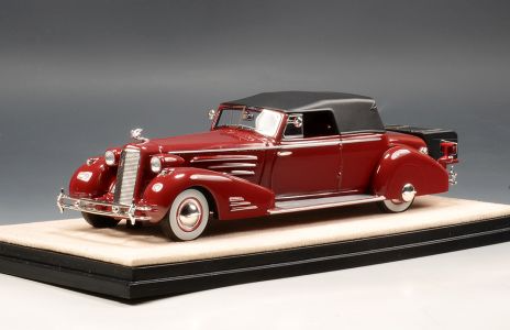 Cadillac 452D V16 Victoria Convertible Coupe Closed Maroon STM34802 1:43 Stamp Models GLM 