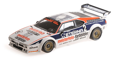 BMW M1SCHNITZER ETERNA MEISTERPHOTO TEAM – H.-J. STUCK WINNER ZOLDER 1982 #2 1:18 Minichamps