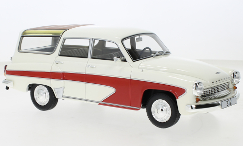 Wartburg  Camping Deluxe weiß/rot 1:18 BOS