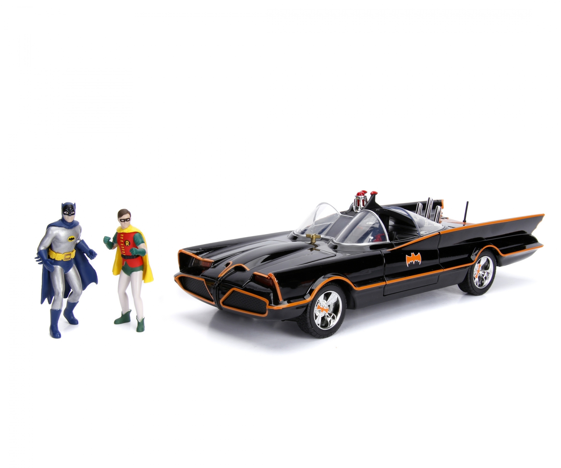 Batmobile Classic mit Figuren und Licht 1:18 Jada