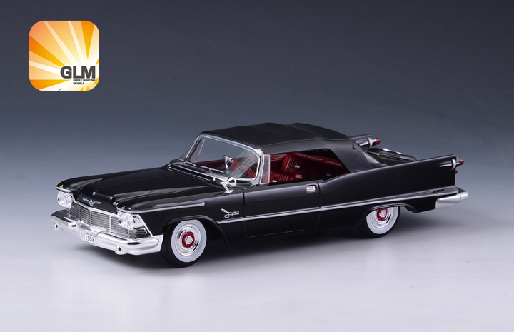 Imperial Crown Convertible 1958 Black  131402 1:43 GLM