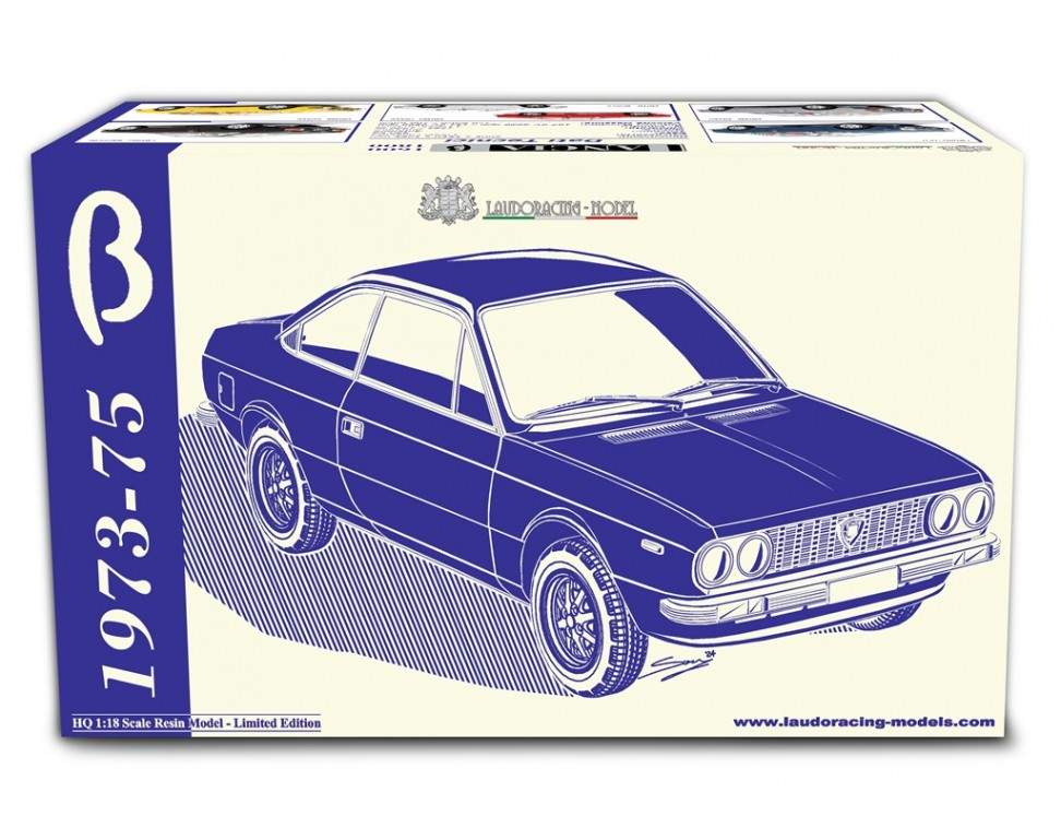 Lancia Beta Coupé 1.6 - 1.8 1973-75 Bianco Saratoga LM188F 1 1:18 Laudoracing Model
