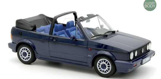 VW Golf Cabriolet Quartett 1992 Inkablau  1:18 Norev