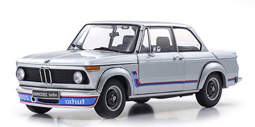 BMW 2002 TURBO 1974 SILVER 1:18 Kyosho