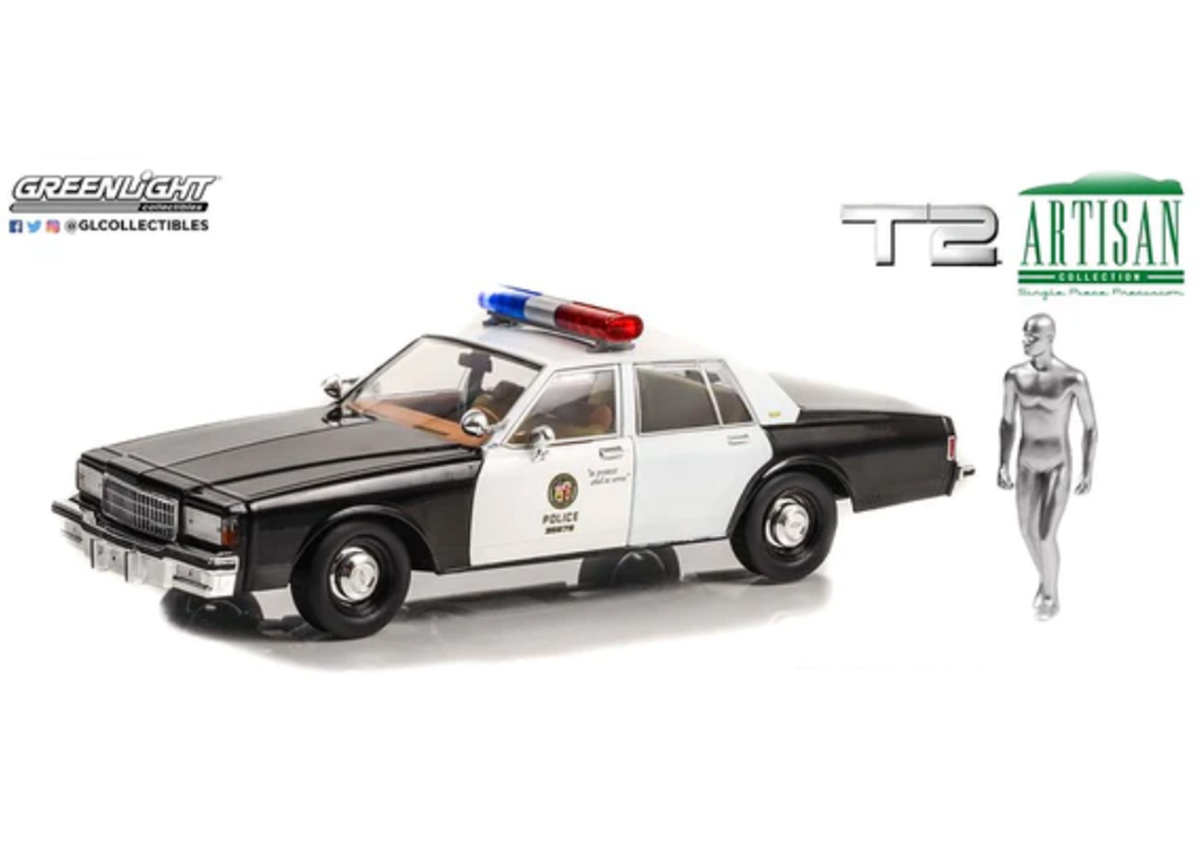 Chevrolet Caprice with T-1000 Liquid Metal Android Terminator 2  1:18 Greenlight