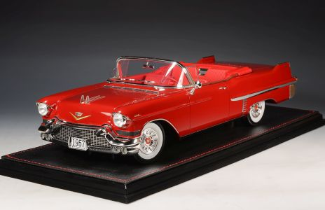 Cadillac Series 62 Convertible (Open roof) 1957 Dakotah red STM1957301 1:18 GLM Stamp Models 