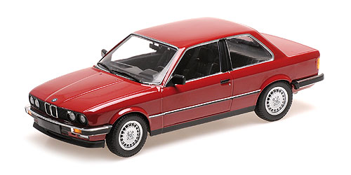 BMW 323I (E30) 1982 RED CARMINE 1:18 Minichamps 
