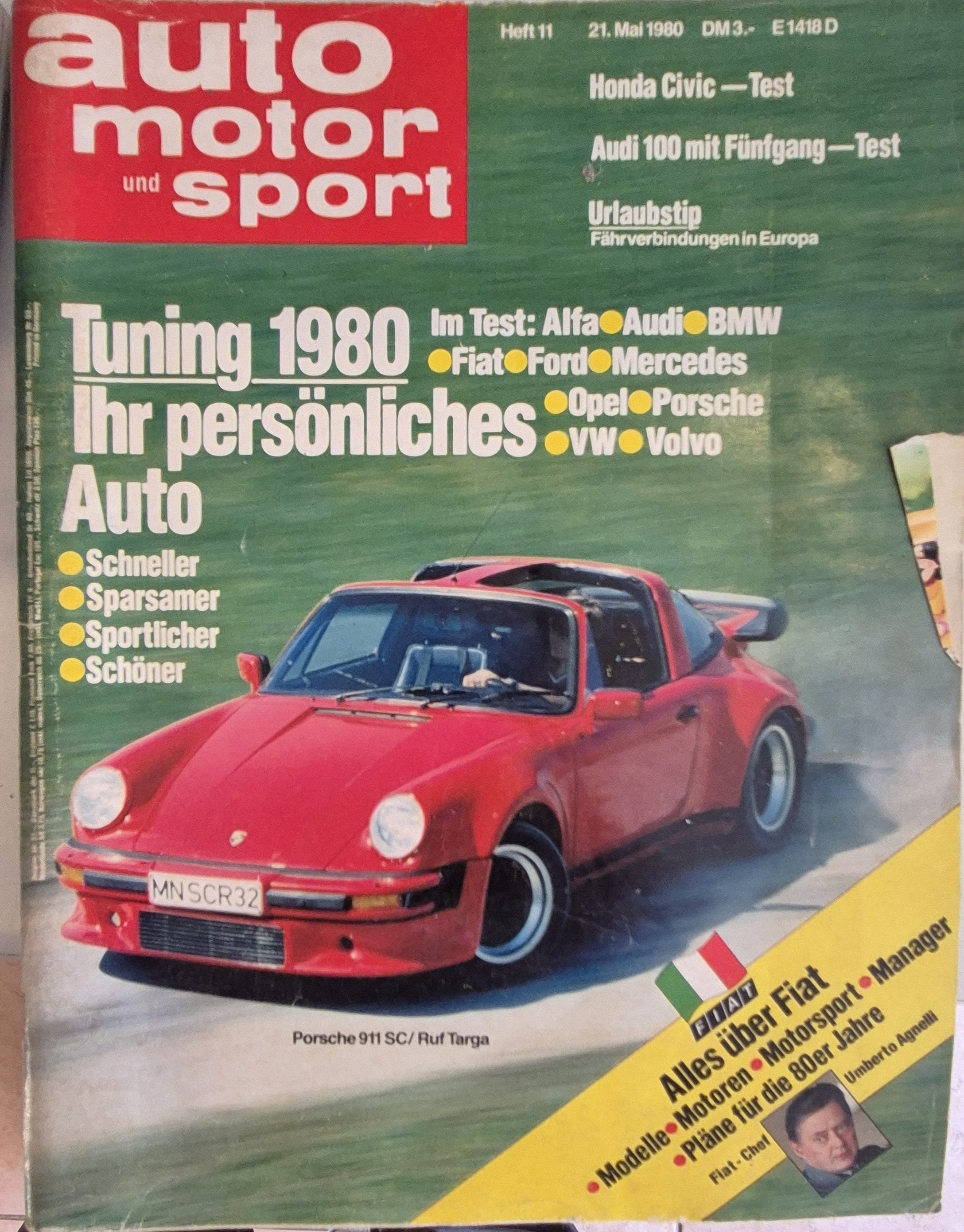 Auto Motor und Sport Heft 21. Mai 1980 