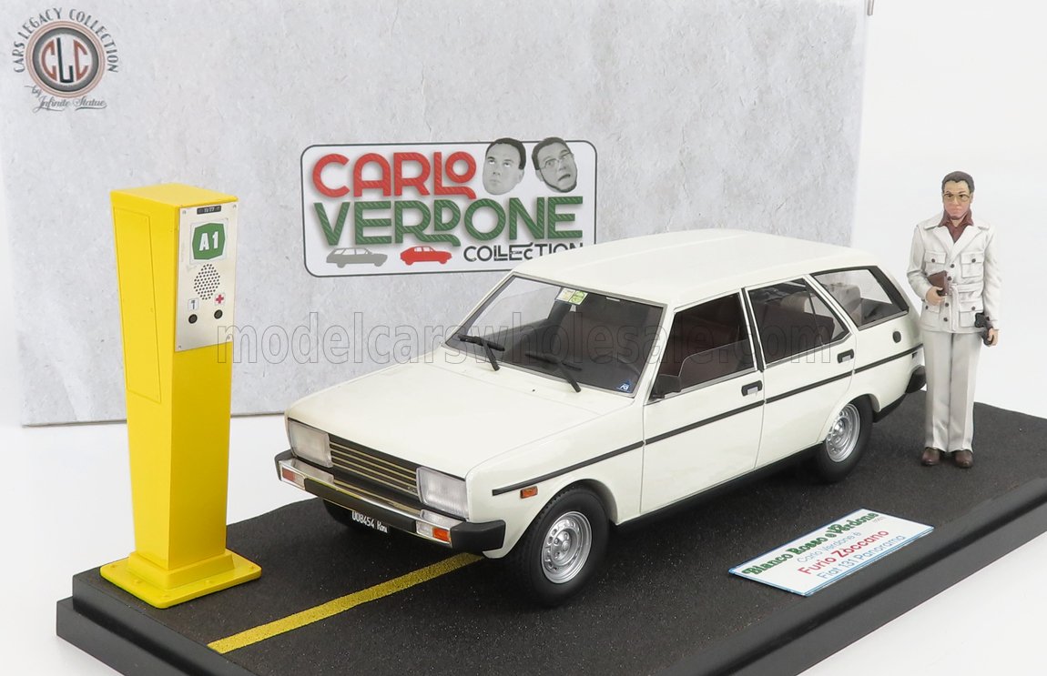 Fiat 131 Panorama SW 1981 Film Bianco Rosso e Verdone + Figuren 1:18 CLC Models