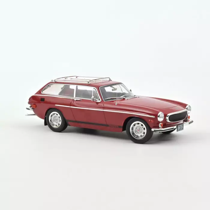 VOLVO 1800 ES (US VERSION) 1972 RED WITH LOWER SIDE STRIPES 1:18  Norev