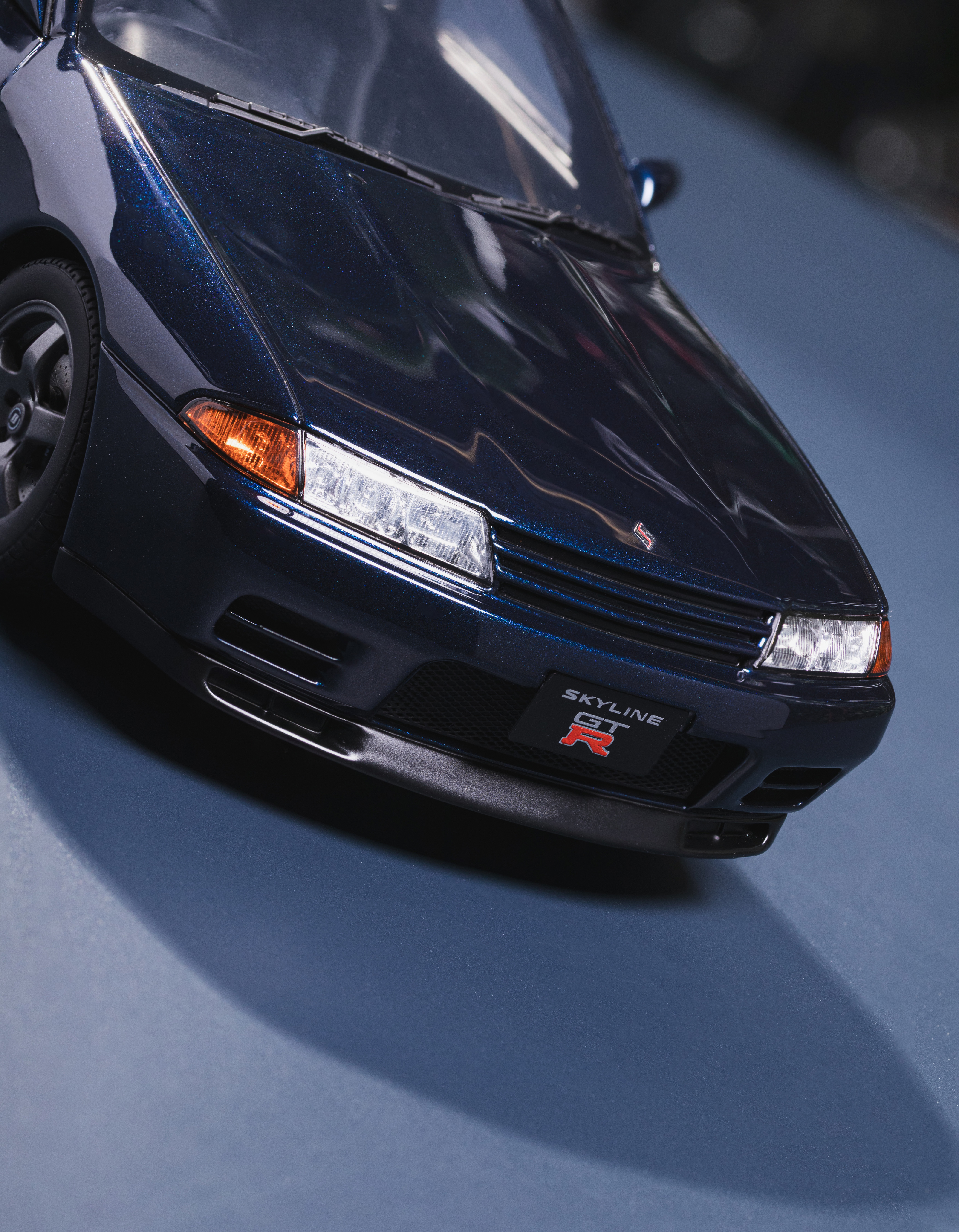  NISSAN SKYLINE GT-R (BNR32) DARK BLUE PEARL TH1 1993 OT1199 1:18 Otto Models
