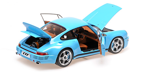 RUF CTR ANNIVERSARY 2017 Bavarian Sky Blue 1:18 Almost Real