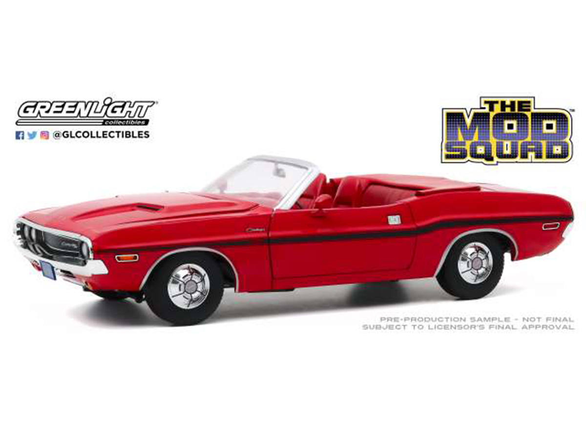 Dodge Challenger R/T Convertible The Mod Squad 1:18 Greenlight