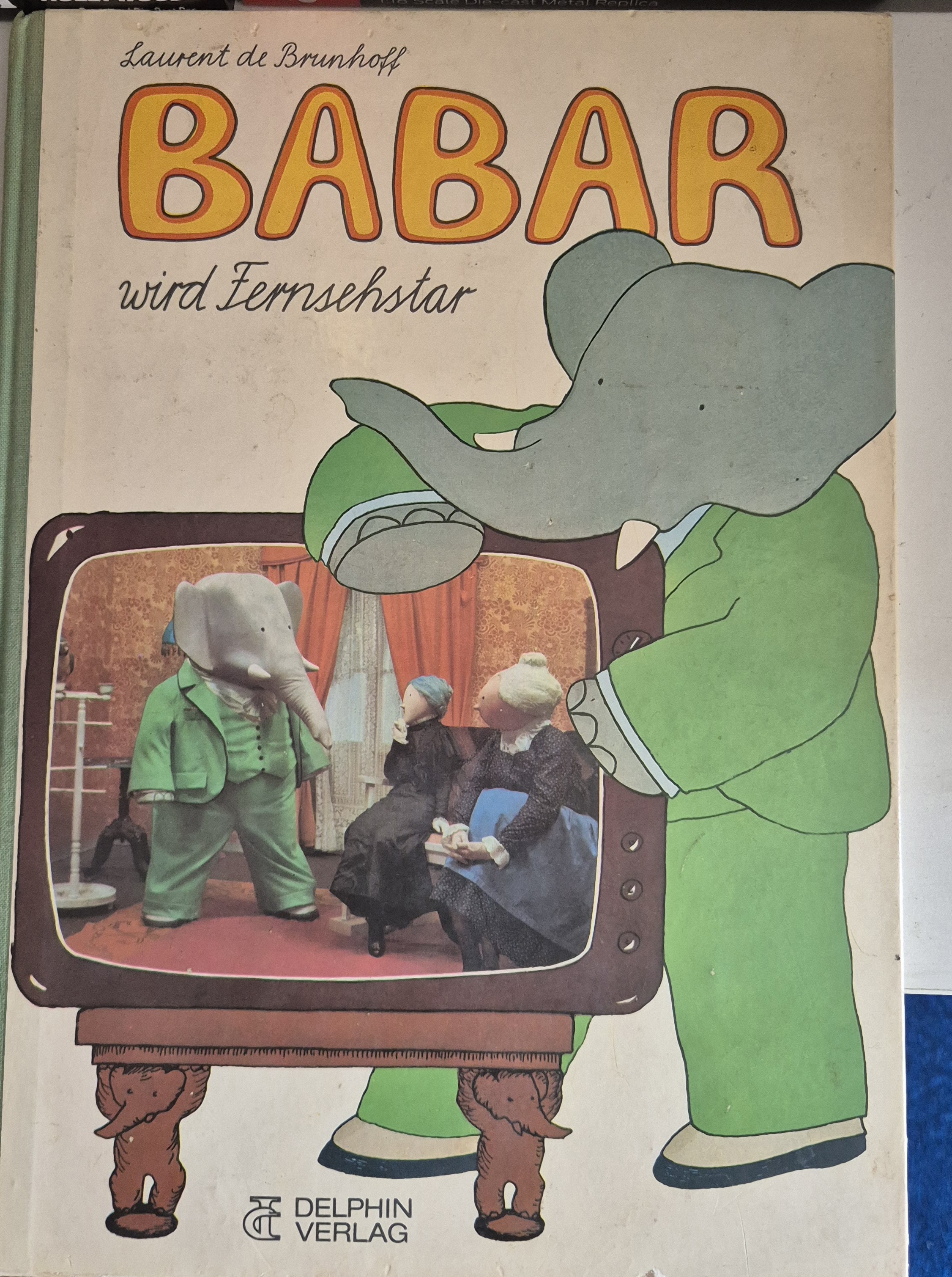 BABAR wird Fernsehstar Kinderbuch Brunhoff Delphin Verlag*KULT*  *RETRO*