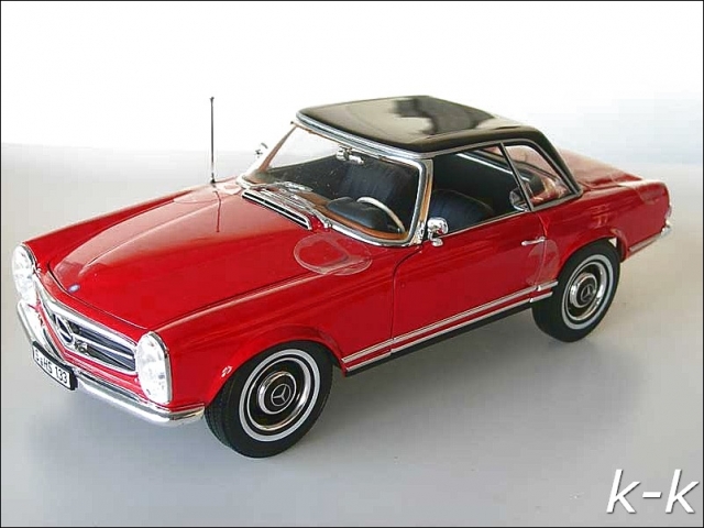 Mercedes Benz 230SL Hardtop rot 1:18 MB Collection