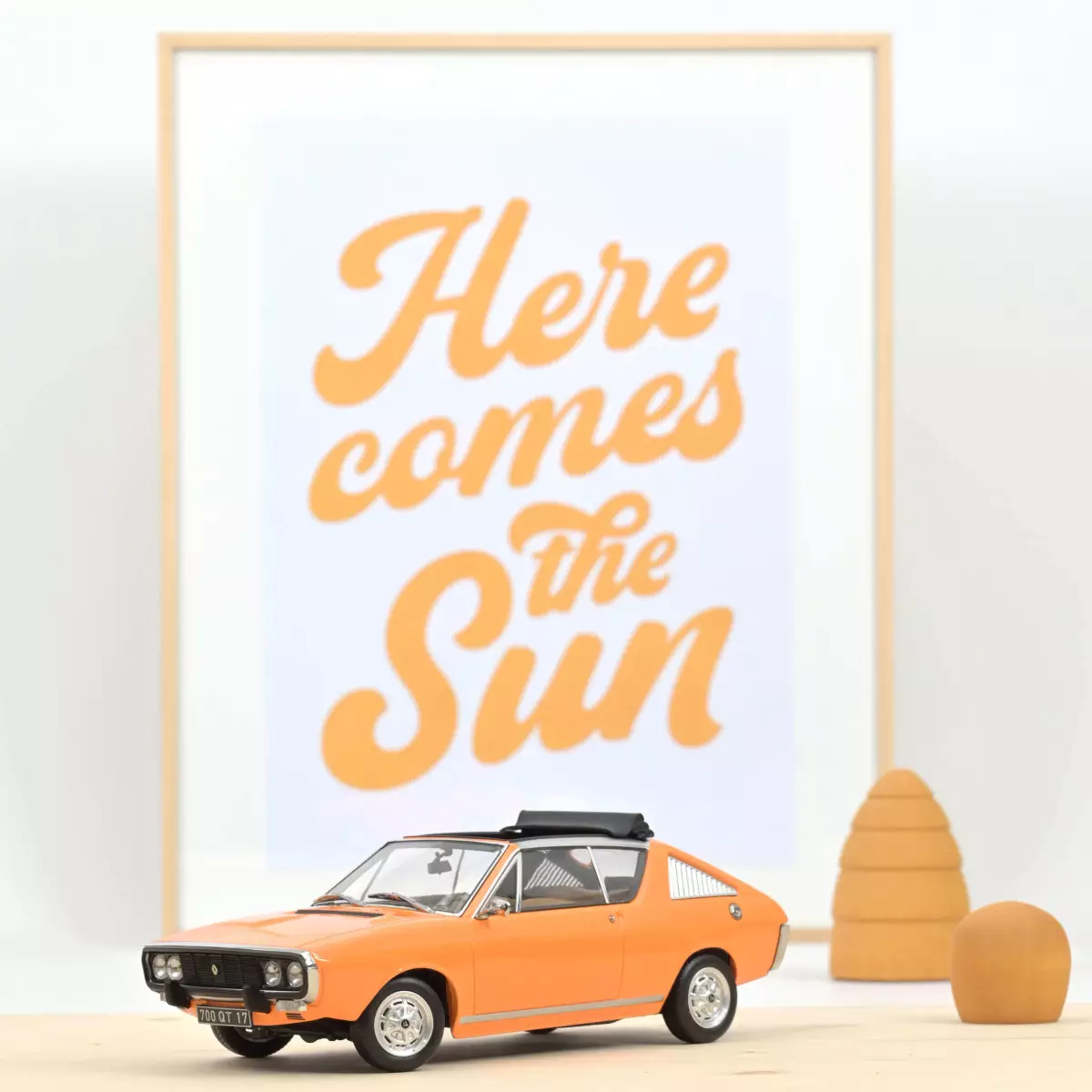 Renault 17 TS Découvrable 1974 Orange 1:18 Norev