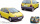 Renault Twingo 1995 Lemon gelb & United Deco 1:18 Norev